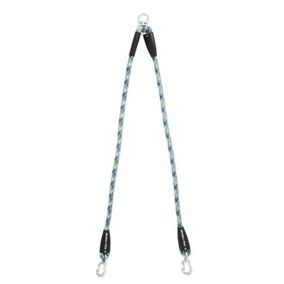 Arcadia‎ Trail Reflective Paracord Dog Leash Coupler Blue Silver Walking Hiking - Picture 1 of 5
